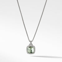 Pendant with Prasiolite and Diamonds