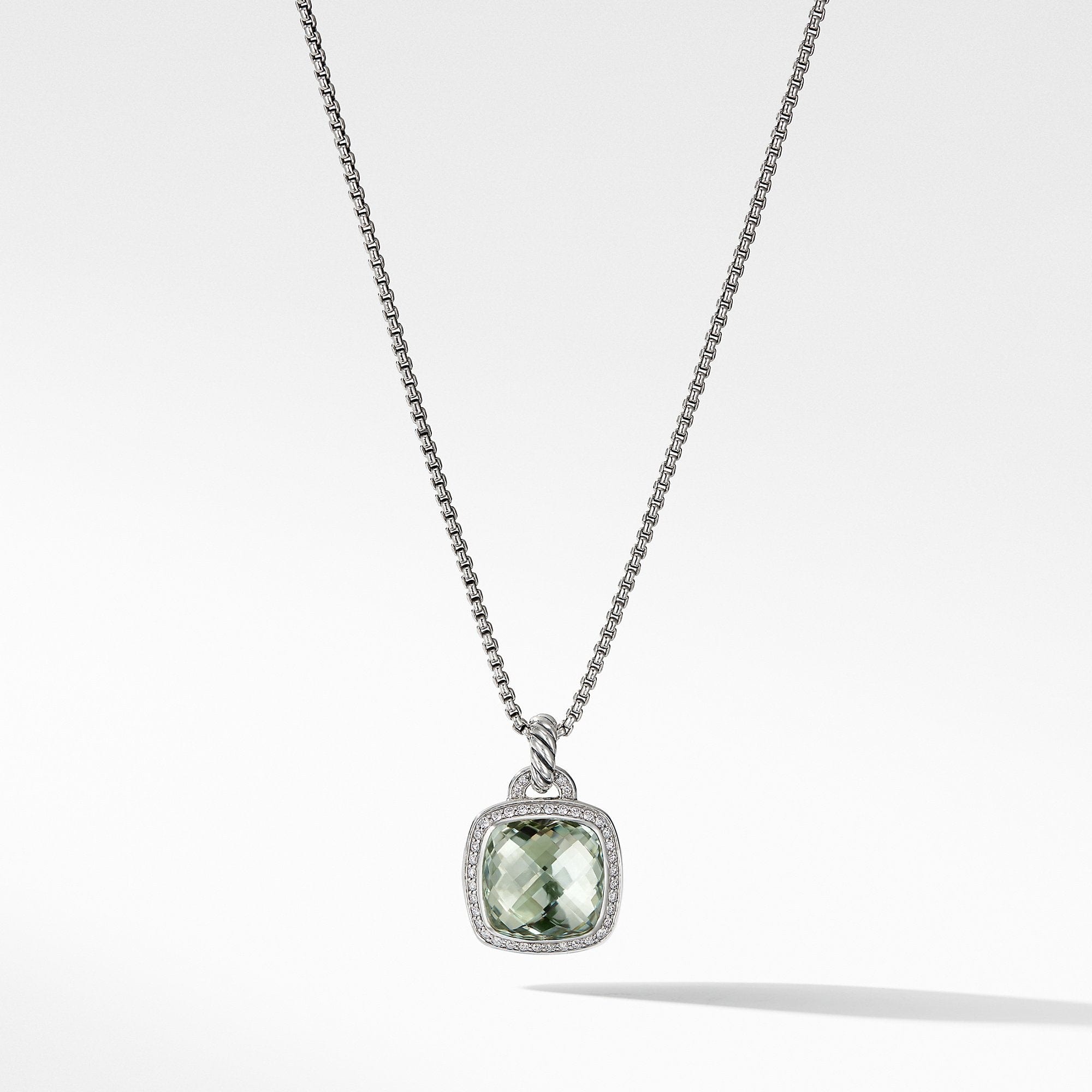 Pendant with Prasiolite and Diamonds