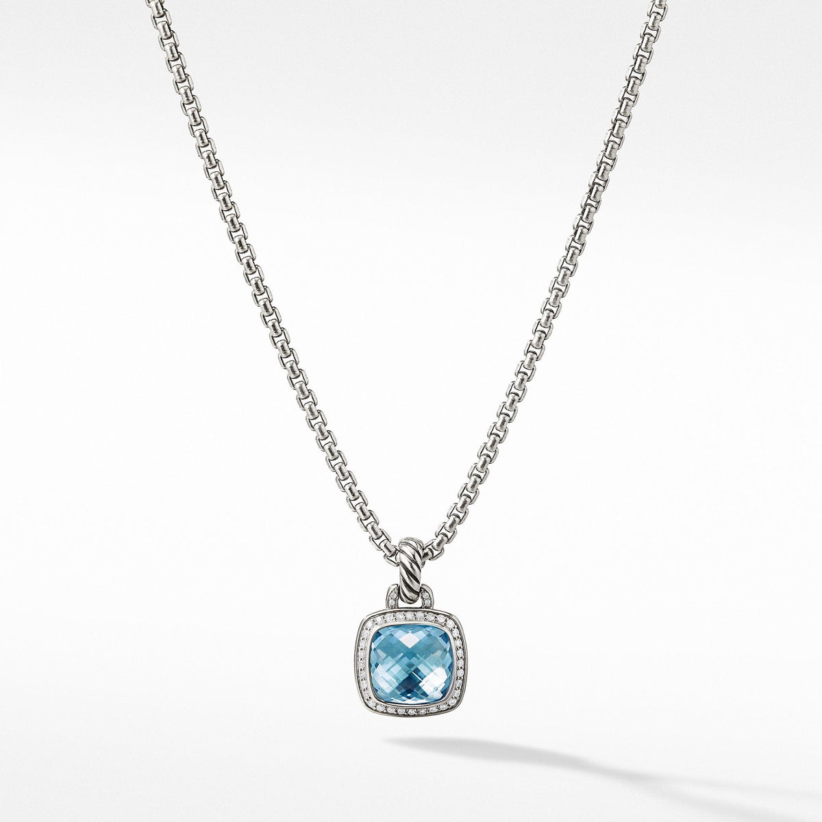 Albion® Pendant with Blue Topaz and Diamonds
