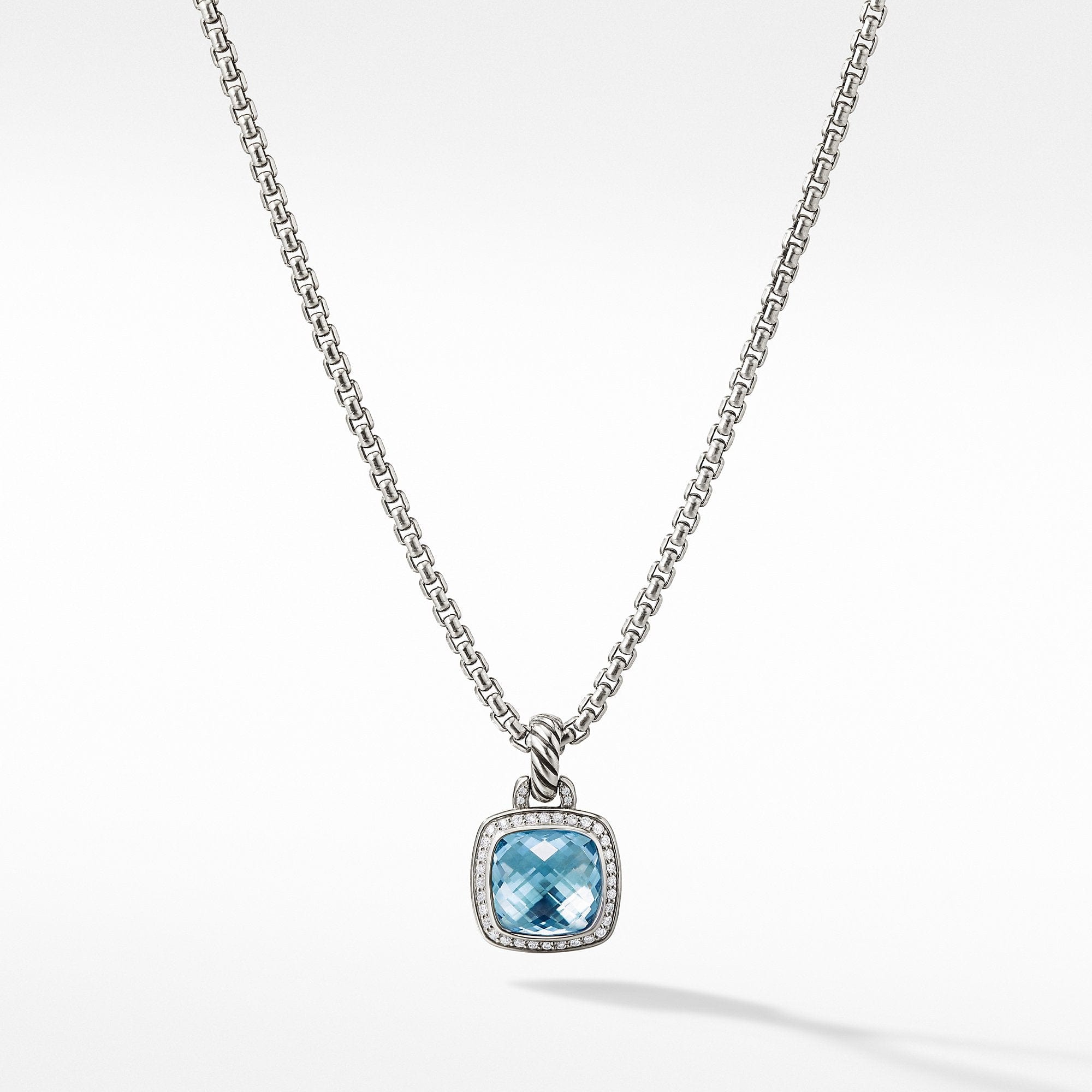 Albion® Pendant with Blue Topaz and Diamonds