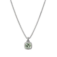 Pendant with Prasiolite and Diamonds