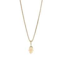 Hamsa Amulet with Diamonds in 18k Gold