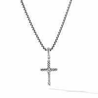 Cable Classic Cross Pendant with Diamond