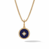 Cable Collectibles® Navy Enamel Charm with 18K Yellow Gold and Diamond