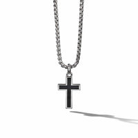 Cross with Black Onyx, Long's Jewelers