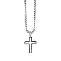 Forged Carbon Cross Pendant
