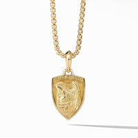 St. Michael Amulet in 18K Yellow Gold