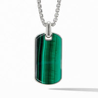 Streamline® Tag with Malachite