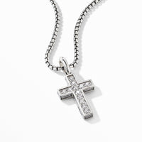 Cross Pendant with Pavé Diamonds
