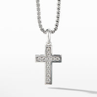 Cross Pendant with Pavé Diamonds