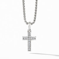 Cross Pendant with Pavé Diamonds
