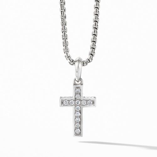 Cross Pendant with Pavé Diamonds