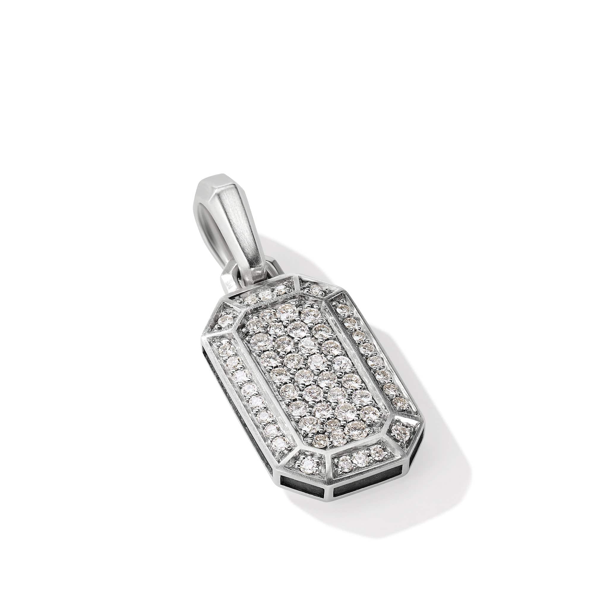 Streamline® Amulet with Pavé Diamonds, Sterling Silver, Long's Jewelers