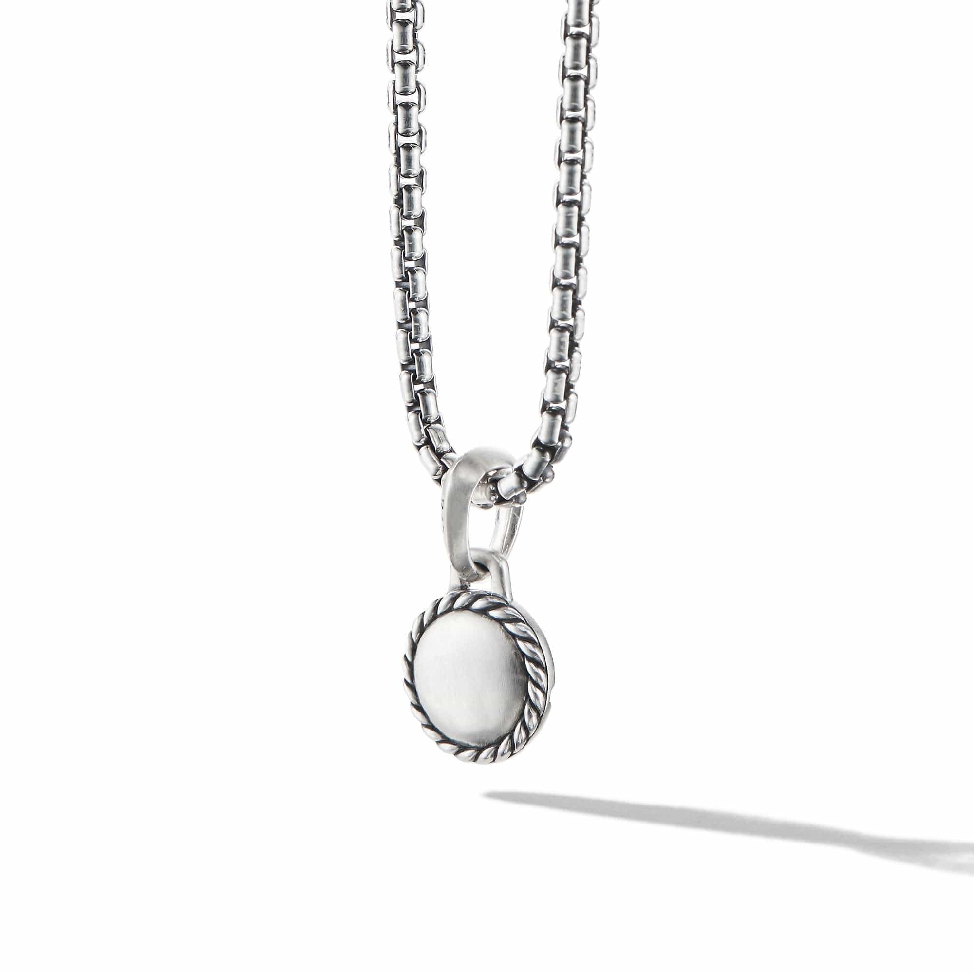 Evil Eye Amulet In Sterling Silver with Lapis