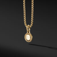 Evil Eye Amulet in 18k Yellow Gold With Blue Sapphire