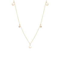 14K Yellow Gold Pearl Necklace