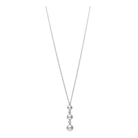 Mikimoto 18K White Gold 3 Pearl Drop Necklace