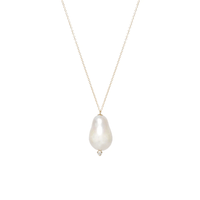 14K Yellow Gold Freshwater Cultured Baroque Pearl Necklace