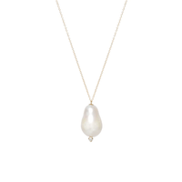 14K Yellow Gold Freshwater Cultured Baroque Pearl Necklace