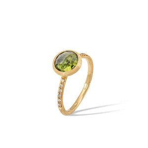 Jaipur 18K Yellow Gold Peridot Diamond Ring, 18k yellow gold, Long's Jewelers