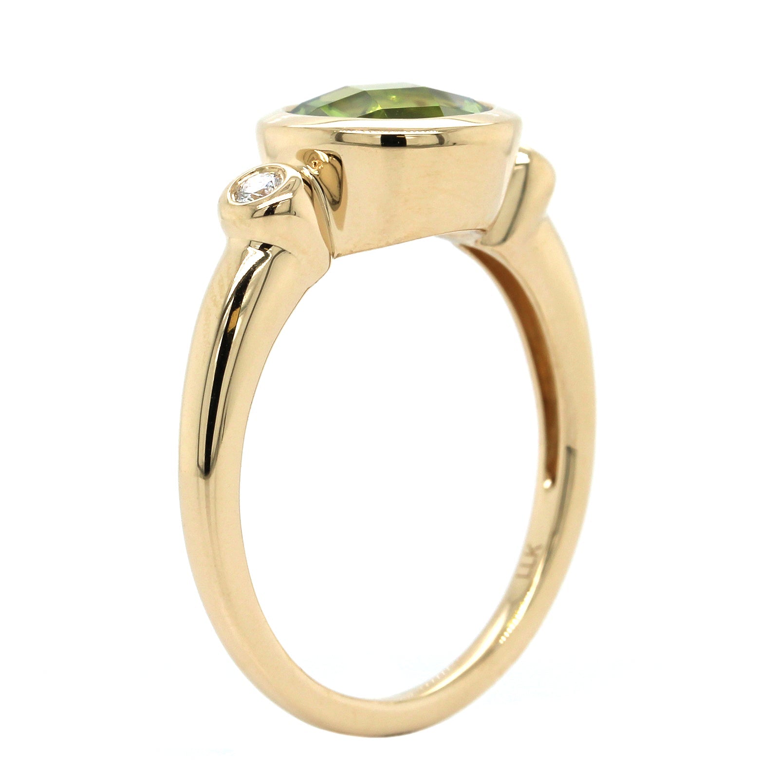 14K Yellow Gold Peridot Ring, 14k yellow gold, Long's Jewelers