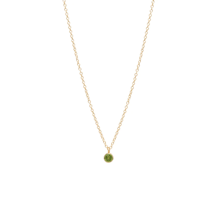 14K Yellow Gold Bezel Set Period Pendant, 14k yellow gold, Long's Jewelers