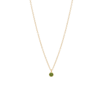14K Yellow Gold Bezel Set Period Pendant, 14k yellow gold, Long's Jewelers