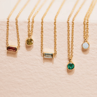 14K Yellow Gold Bezel Set Period Pendant, 14k yellow gold, Long's Jewelers