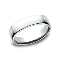 14K White Gold Euro Fit Band, 14k white gold, Long's Jewelers