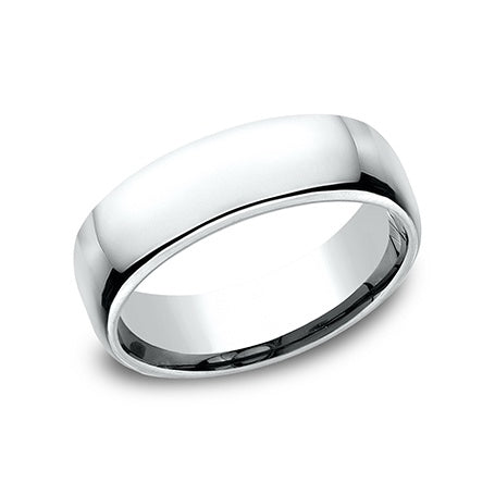 14K White Gold Euro Fit Band, 14k white gold, Long's Jewelers