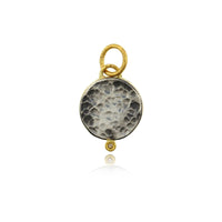 24K Yellow Gold Mosaic Evil Eye Charm