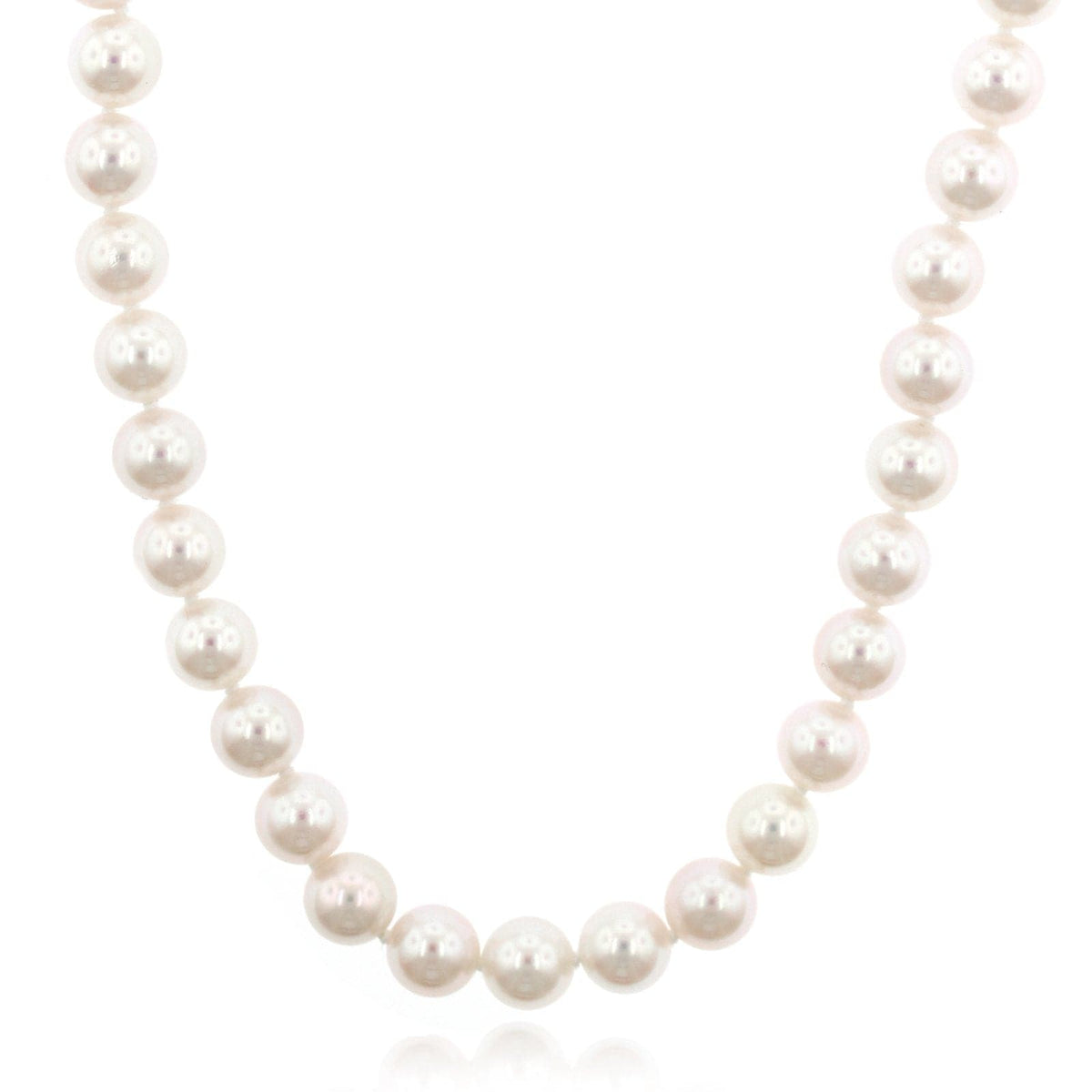 18K White Gold Pearl Necklace