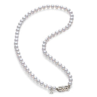 18K White Gold Pearl Necklace