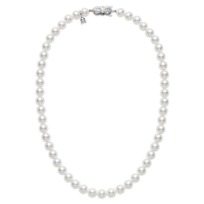18K White Gold Pearl Necklace