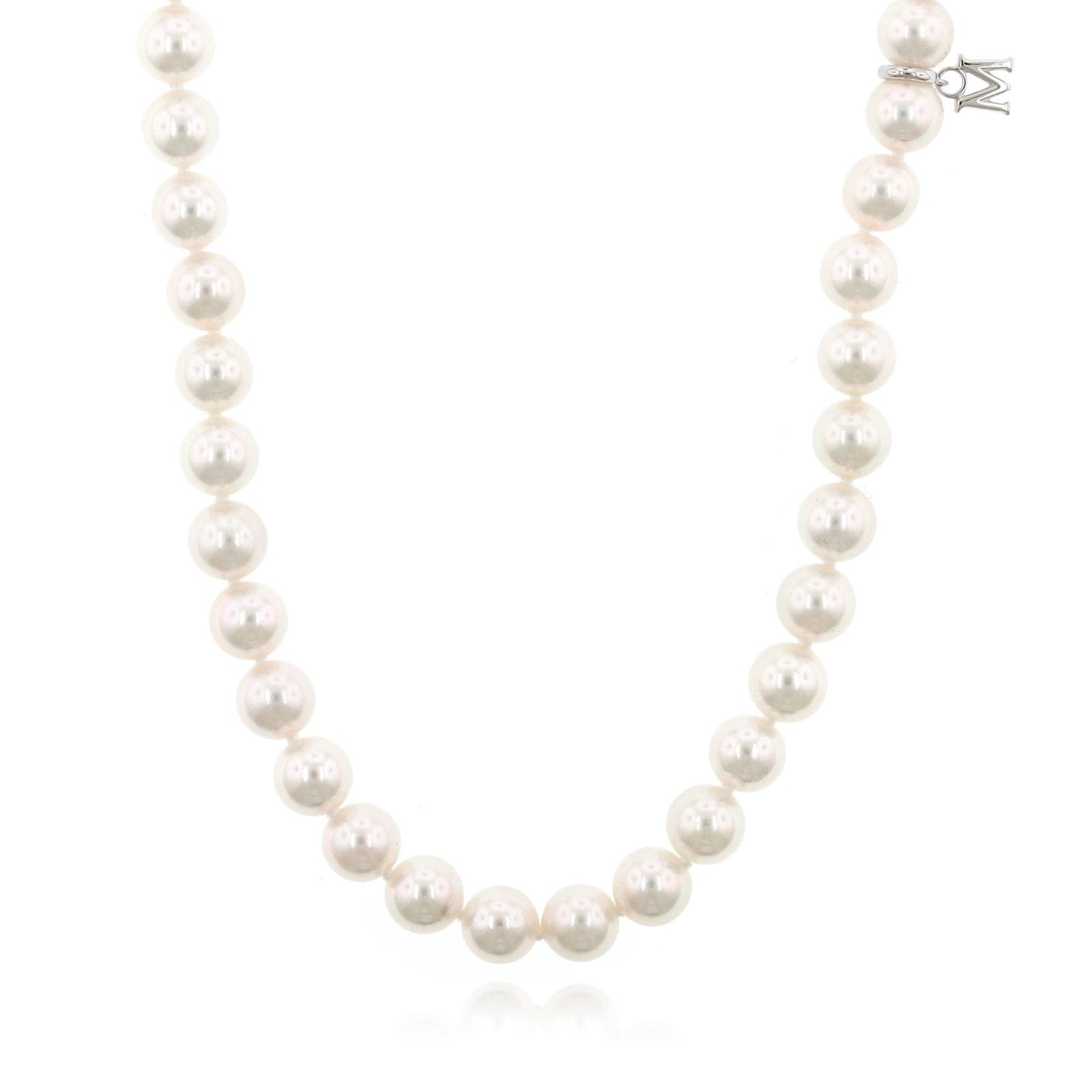 18K White Gold Pearl Necklace