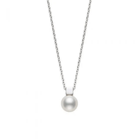 Mikimoto 18K White Gold Pearl Pendant