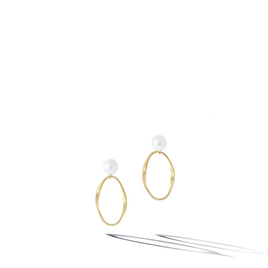 Marrakech Onde 18K Yellow Gold Pearl Drop Earrings