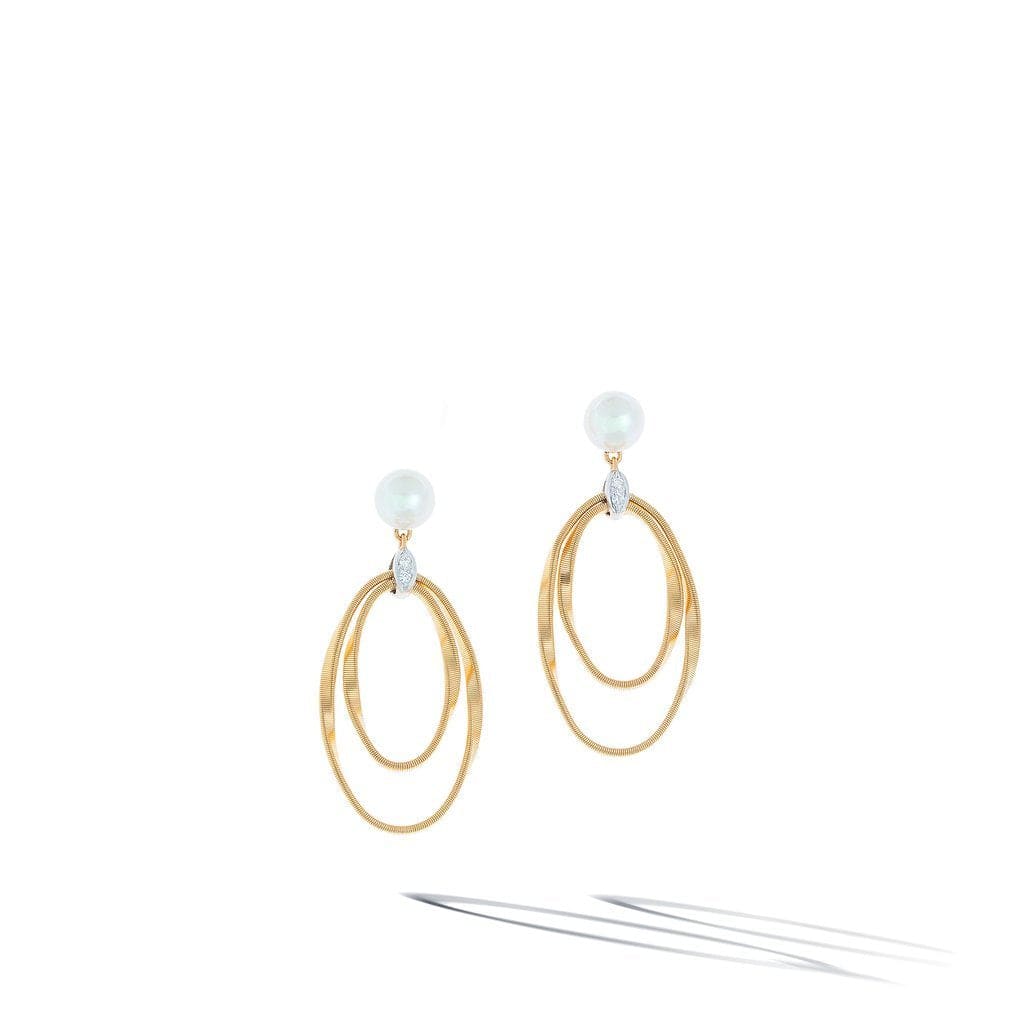 Marrakech Onde 18K Yellow Gold Pearl Drop Earrings