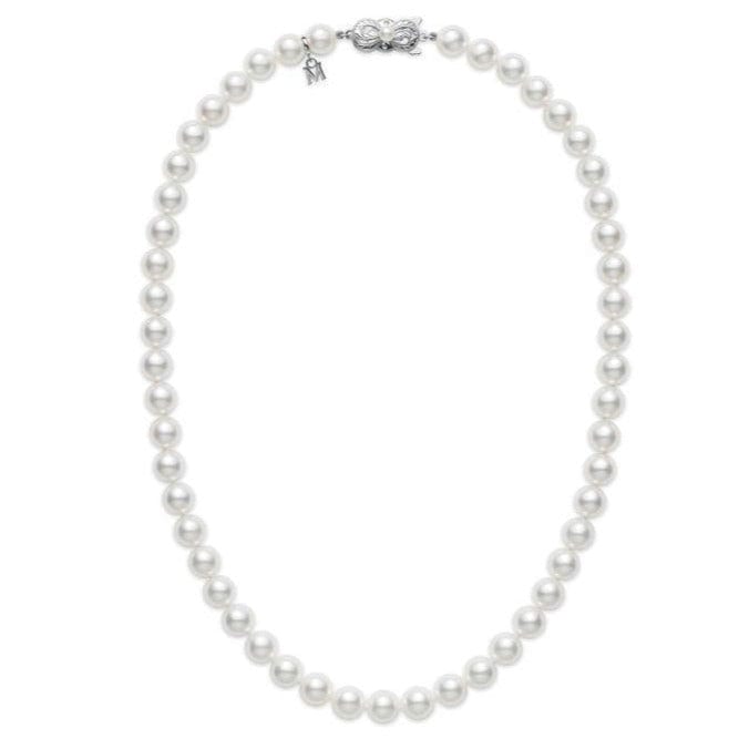18K White Gold Pearl Necklace