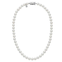 18K White Gold Pearl Necklace