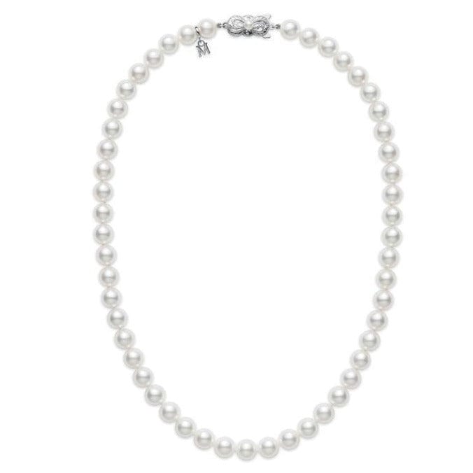 18K White Gold Pearl Necklace