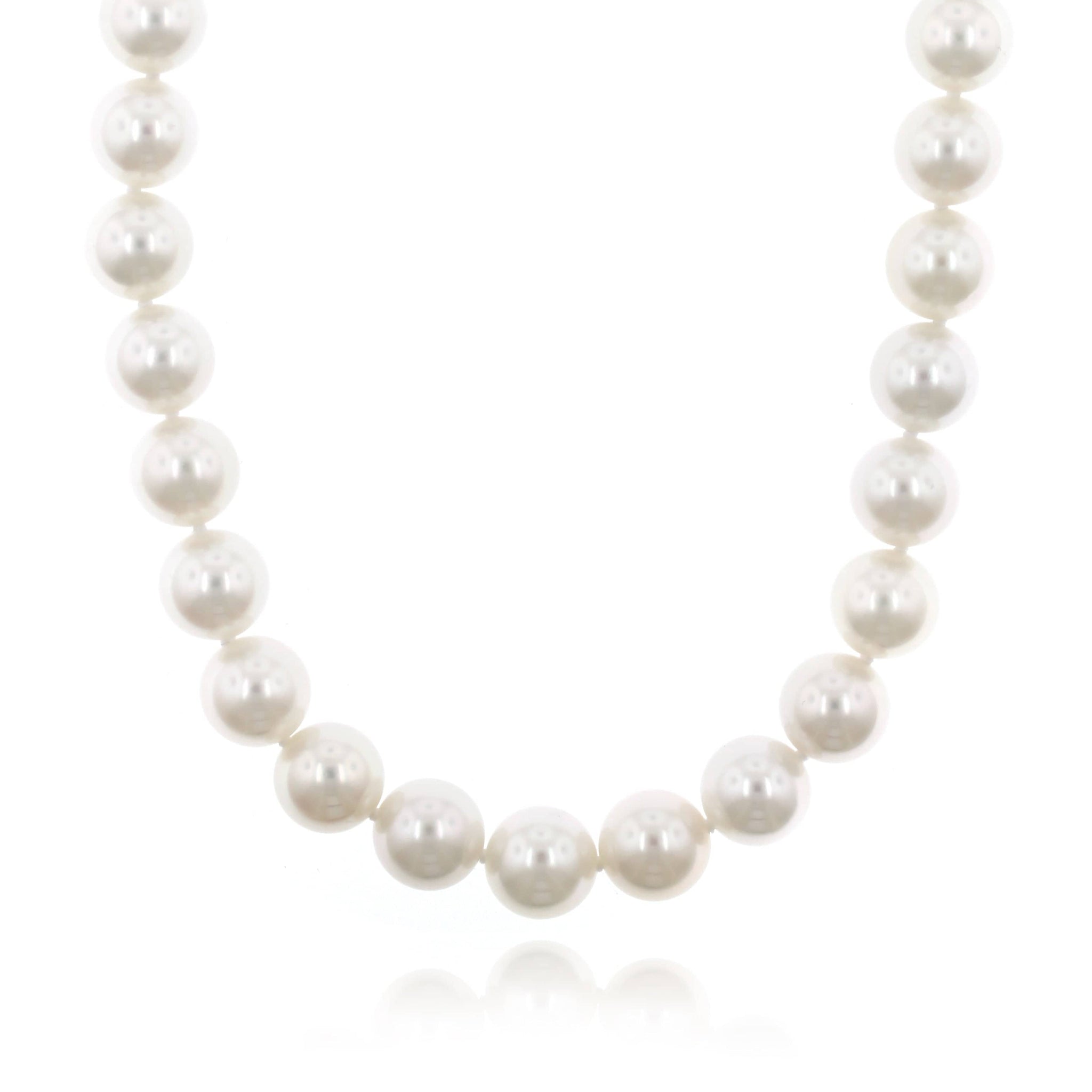 18K White Gold White South Sea Pearl Necklace