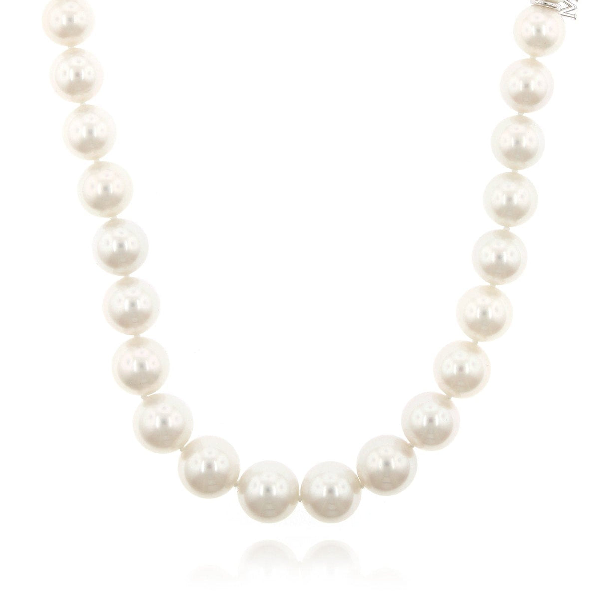 18K White Gold White South Sea Pearl Necklace