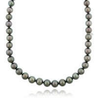 18K White Gold Black South Sea Pearl Necklace