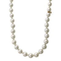 Mikimoto 18K Yellow Gold White South Sea Pearl Necklace