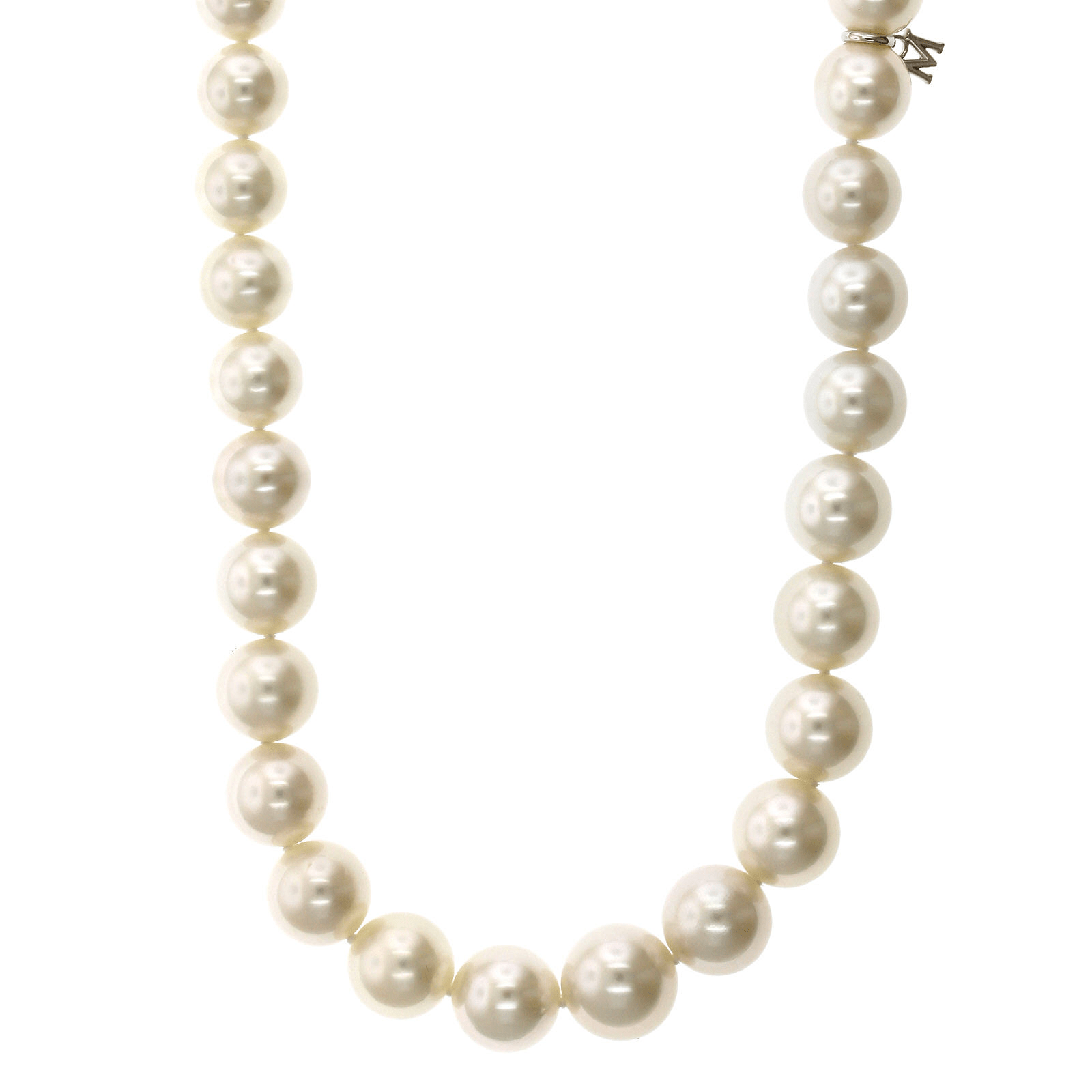 Mikimoto 18K White Gold White South Sea Pearl Necklace