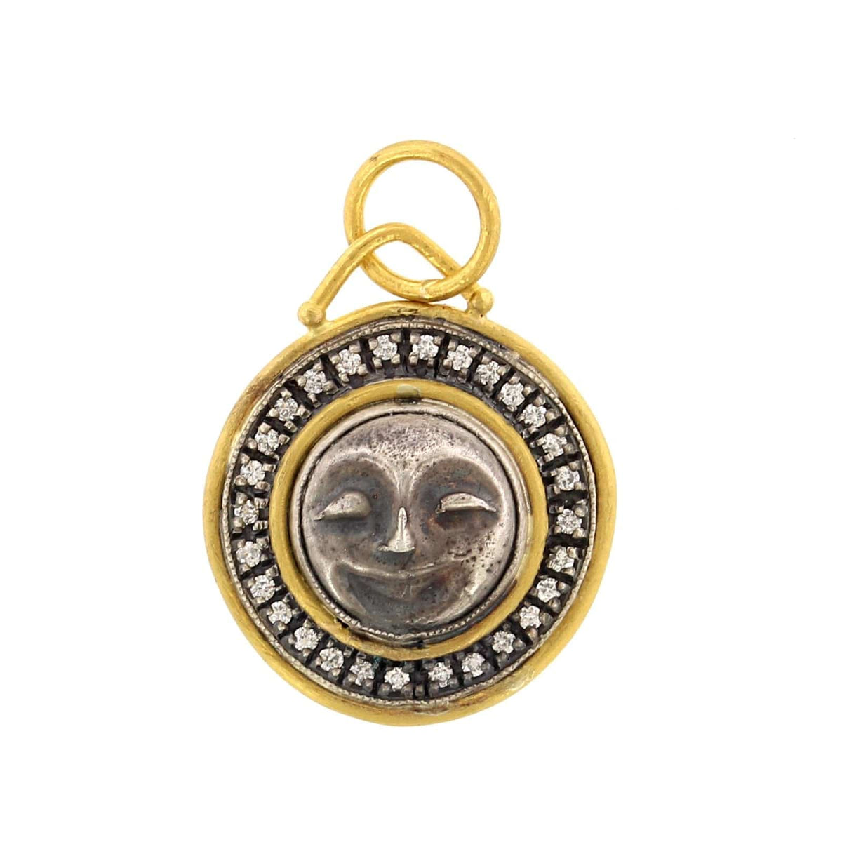 24K Yellow Gold and Sterling Silver Splendor Charm