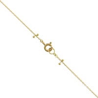 Platinum and 18K Tri-Color Gold Flutter Necklace, Platinum, Gold, Long's Jewelers