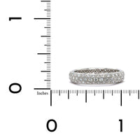 Platinum 3 Row Dome Diamond Eternity Band, Platinum, Long's Jewelers