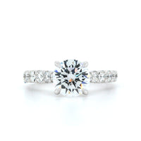 Platinum 4 Prong Diamond Engagement Ring Setting, Platinum, Long's Jewelers
